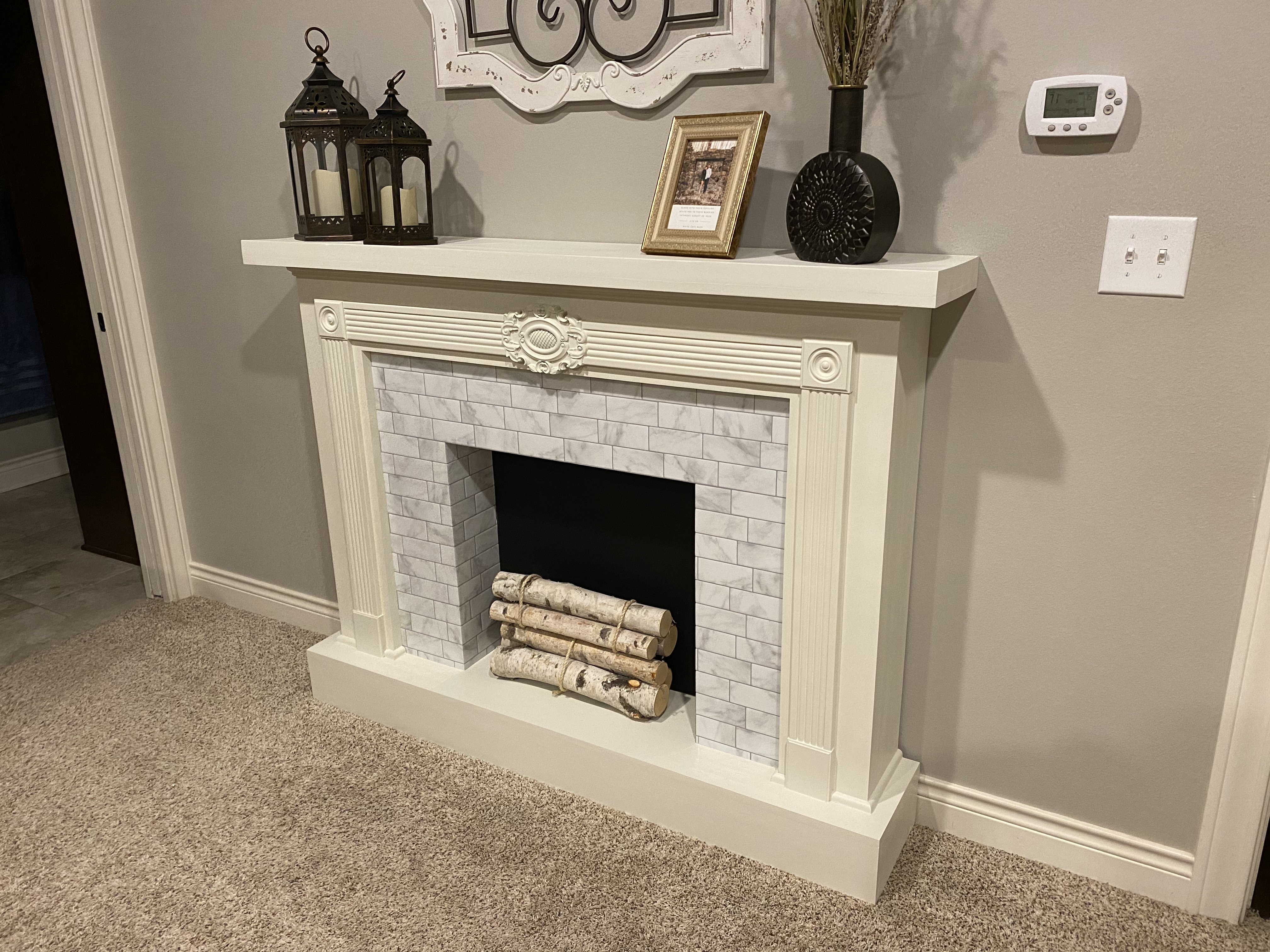 Faux Fireplace