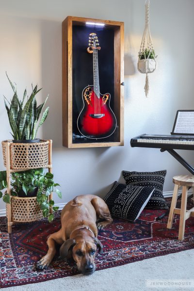 Display your treasured guitar in style! How to build a DIY Guitar Display Case