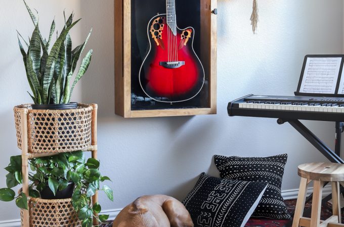 Display your treasured guitar in style! How to build a DIY Guitar Display Case