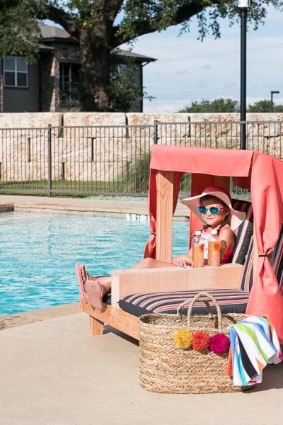 How to build a DIY kids outdoor double lounge chair