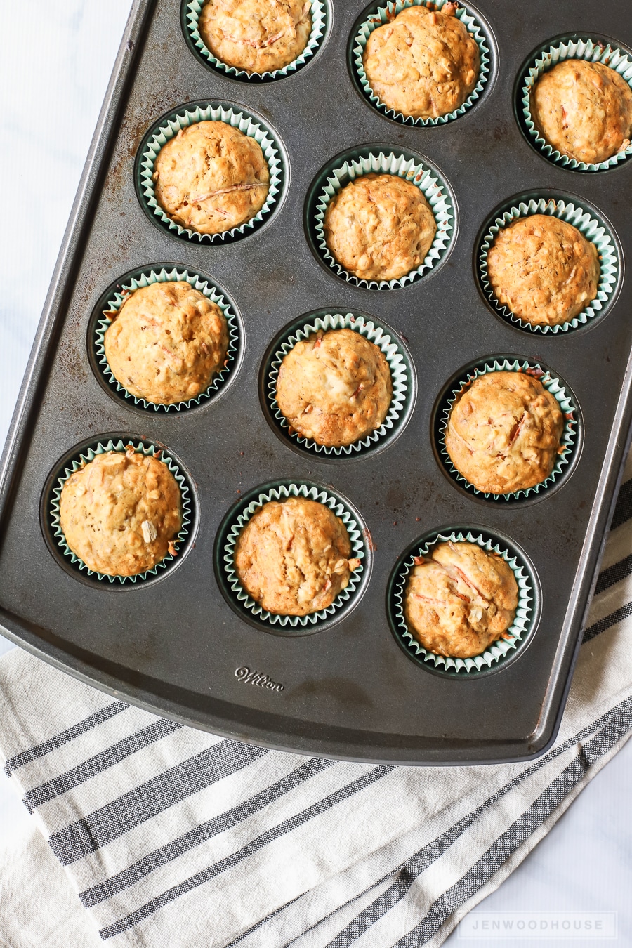 Homemade peanut butter banana dog cupcakes (pupcakes!)