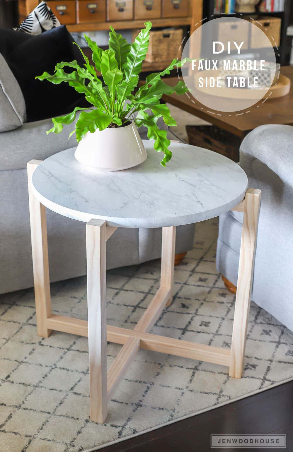 Diy real on sale marble table