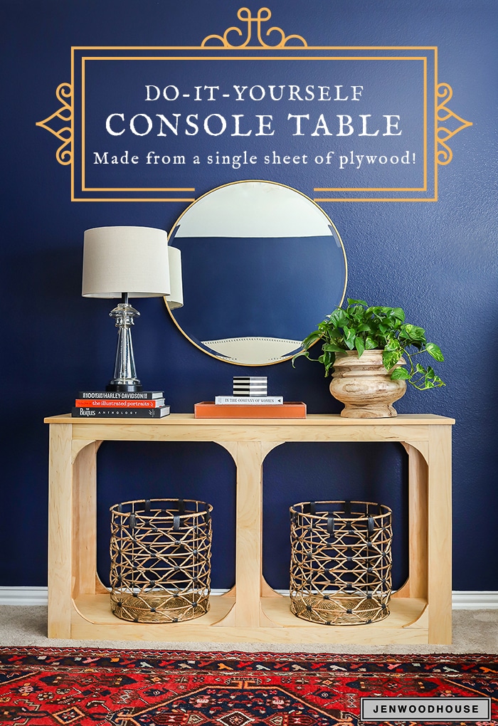 How to build a DIY console table from one sheet of plywood
