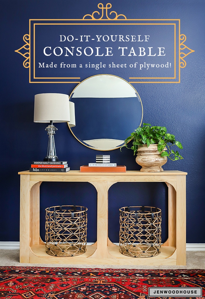 Diy One Sheet Plywood Console Table