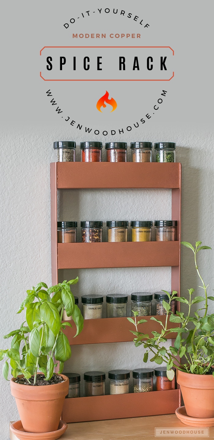 How to make a modern DIY copper metal spice rack with a blowtorch