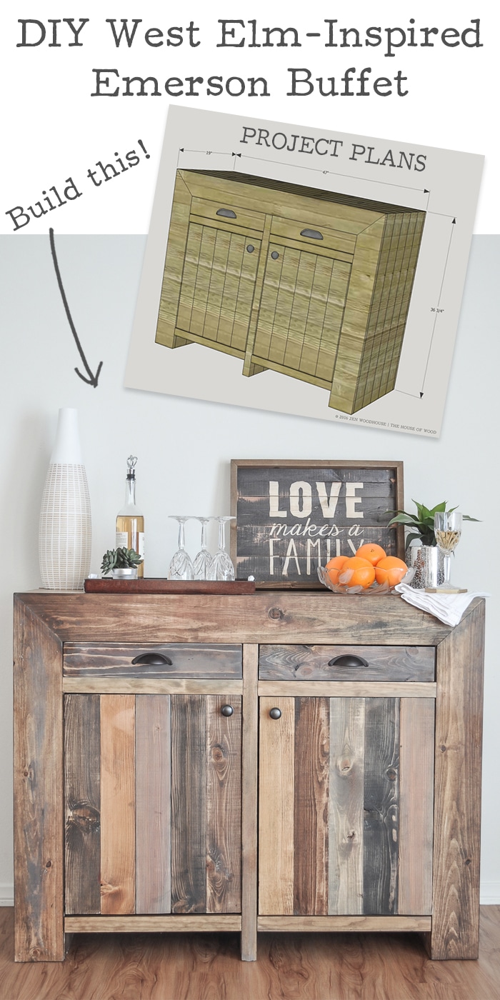 How to build a DIY West Elm-inspired Emmerson Buffet 