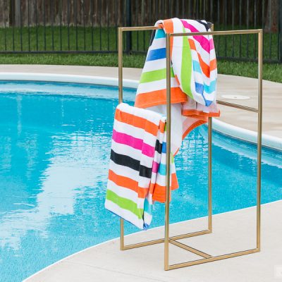 Poolside Towel Rack