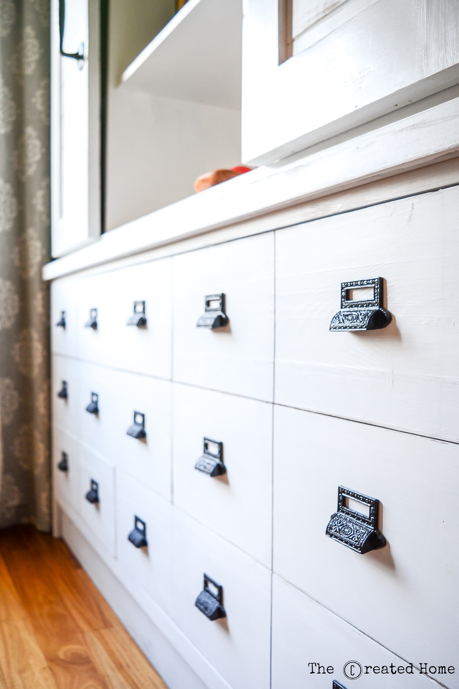 DIY Farmhouse Sliding Barn Door Buffet and Hutch