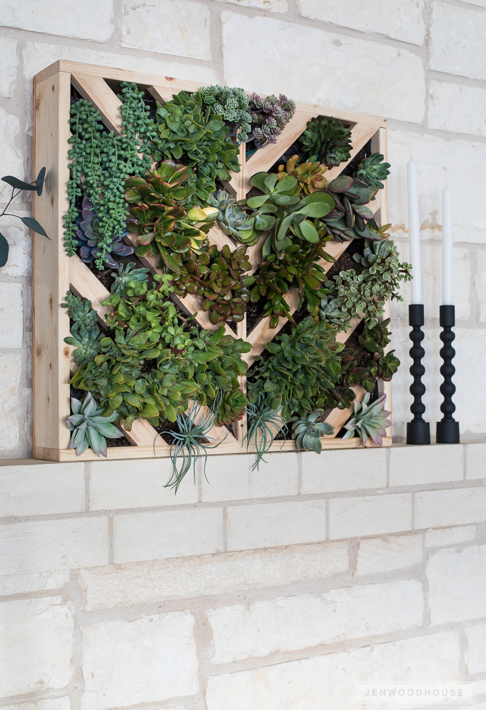 How to make a chevron wall planter