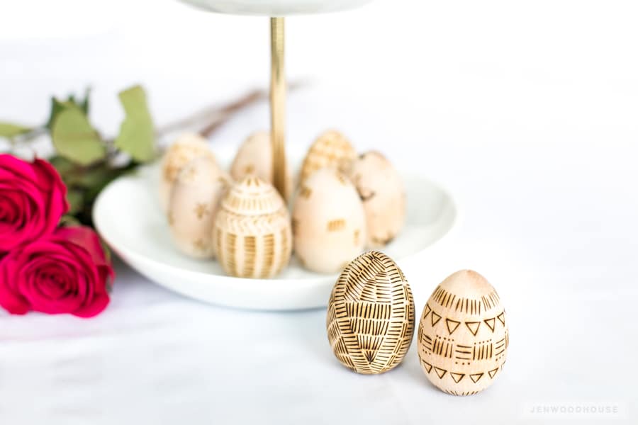 How to use a micro torch for wood burned Easter eggs