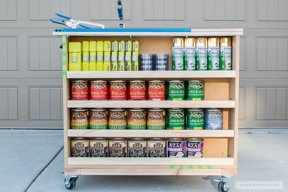 Built out a work bench and shelving for storage containers. : r