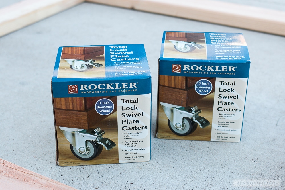 Rockler swivel locking casters